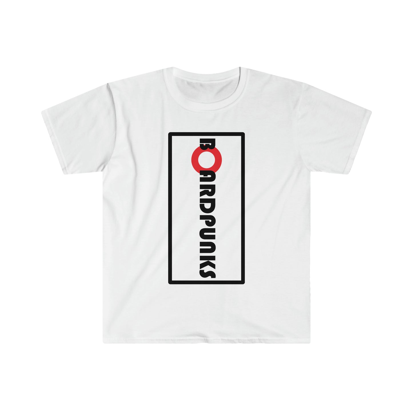 BoardPunks Text Tee - White (Front)