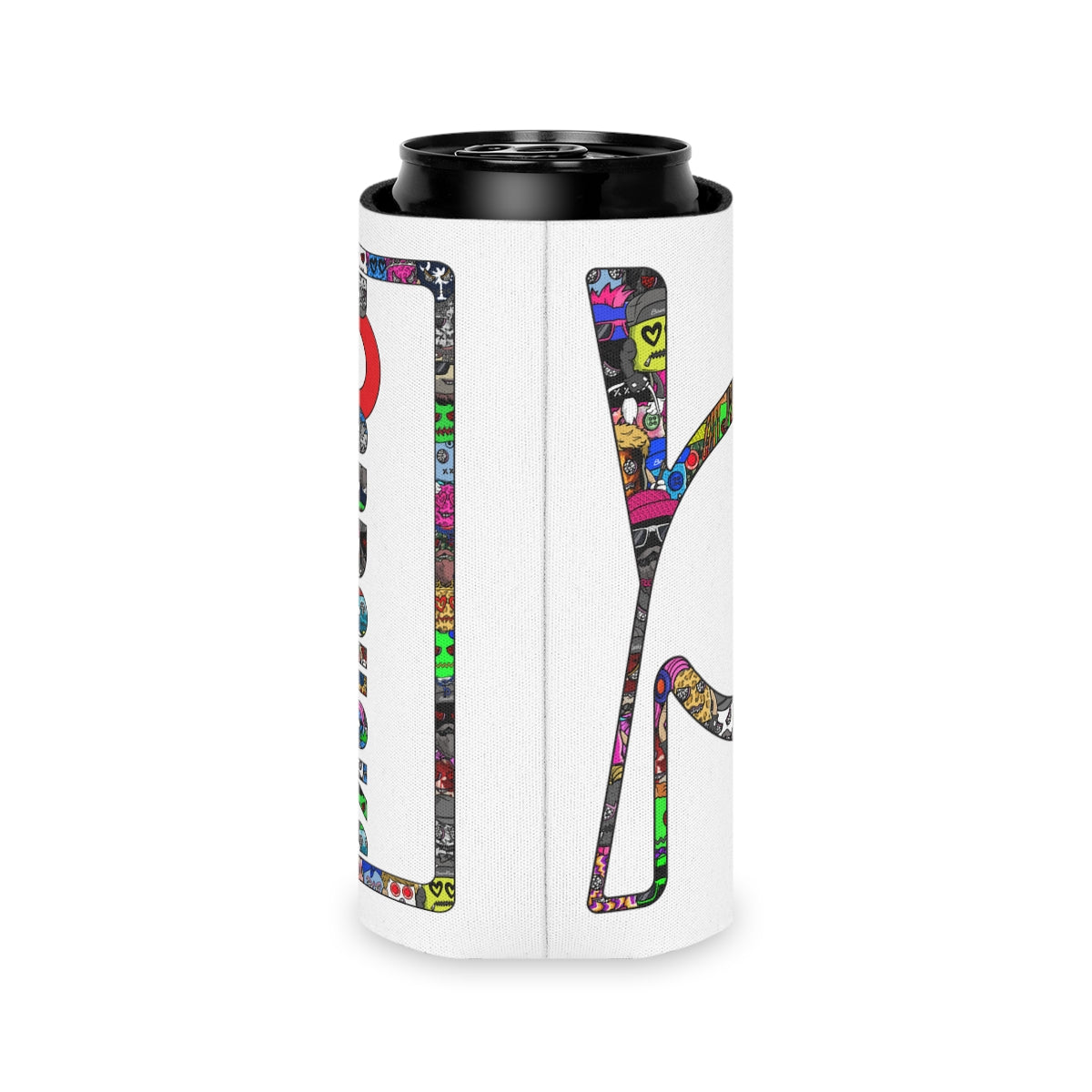 BoardPunks Can Cooler - Slim - White