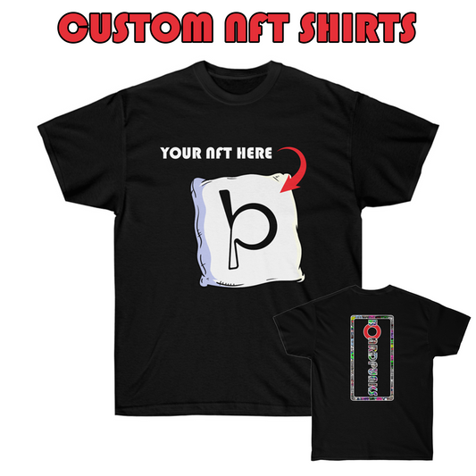 *Custom BoardPunks NFT/Text Tee - Black (Front/Rear)*