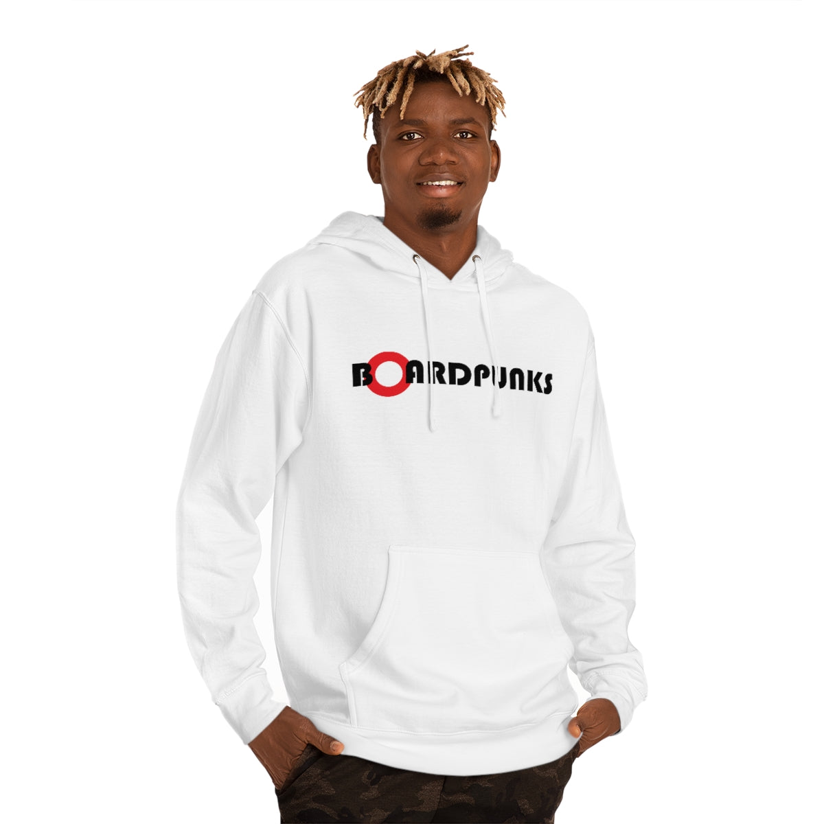 BoardPunks Hoodie - BP Text - White